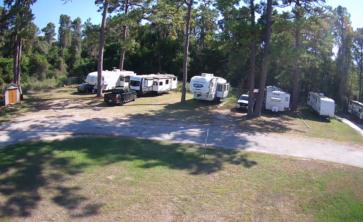 RV park entrance and grounds in Humble TX